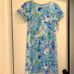 Lilly Pulitzer Lissie lissie Coastal Lion Around Pom Pom Dress sz. M